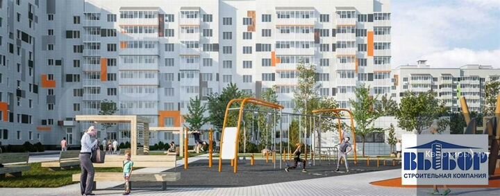 Квартира-студия, 28,3 м², 6/9 эт.