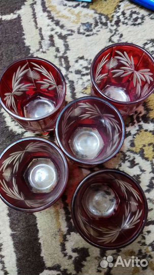 Стопки Гусь-Хрустальный винтаж