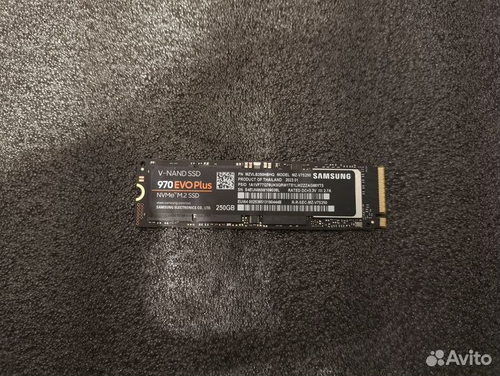 SSD M.2 nvme PCI-E 3.0 Samsung 970 Evo Plus 250 Гб