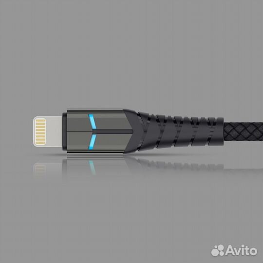 Кабель Deppa USB-C – Lightning, 1.2м, черный