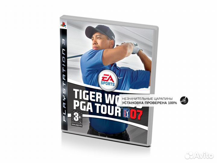 Tiger Woods PGA Tour 07, б/у, незнач.царап., англи