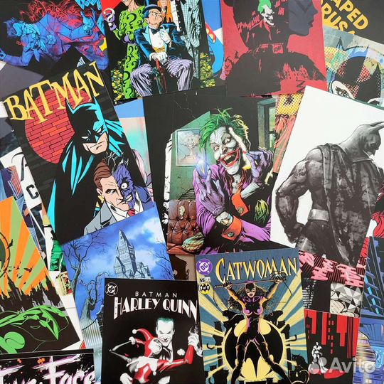 100 оригинальных открыток Бэтман