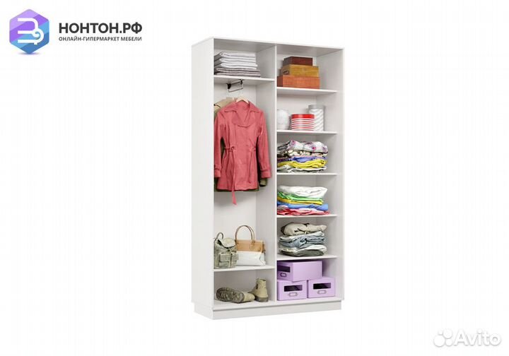 Шкаф-купе двухдверный Капелла белый