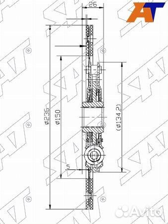 Диск сцепления toyota cresta