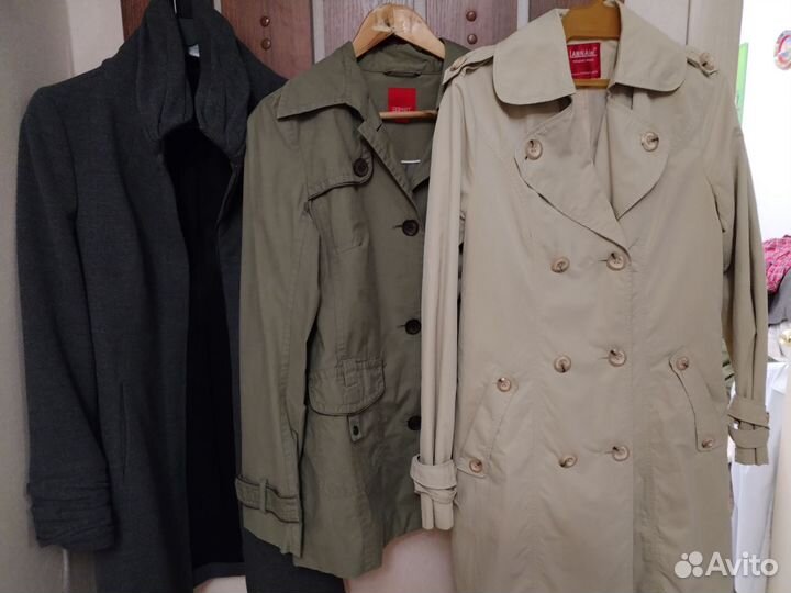 Пальто, плащ, ветровка р 46