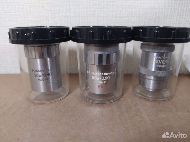 Объективы для микроскопов СССР и иностранные