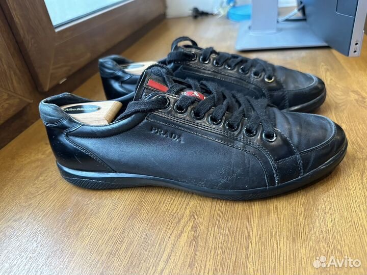 Кеды prada оригинал кожанные 42