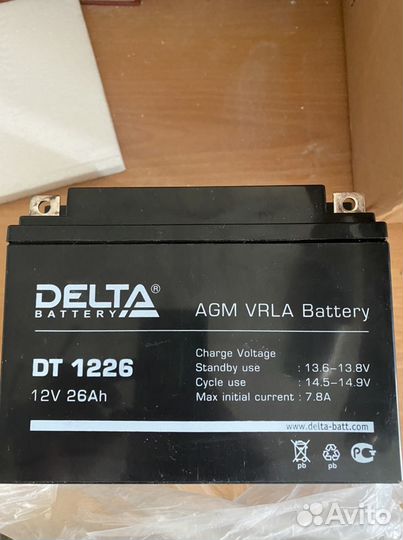 Аккумулятор delta DT 1226