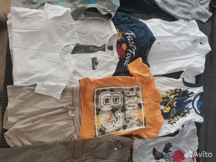 Вещи пакетом на мальчика 122 128