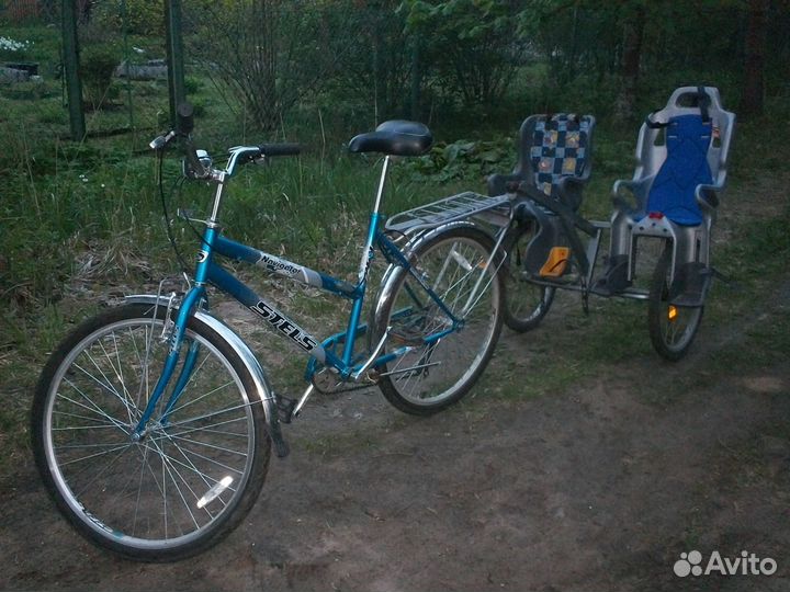 Прицеп к велосипеду для перевозки детей