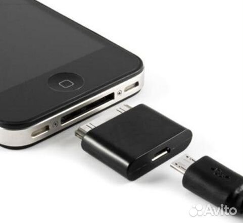 Переходник iPhone 4(M) - Micro USB(F)