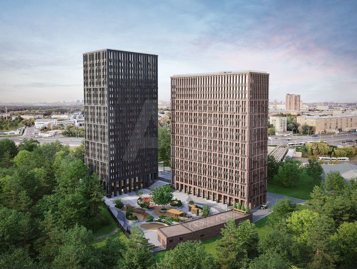 2-к. апартаменты, 42,5 м², 22/22 эт.