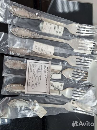 Столовые вилки, серебро 925 пробы