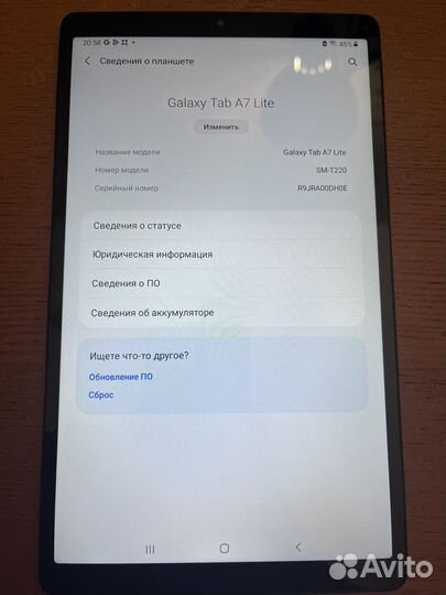 Samsung galaxy tab a7 lite