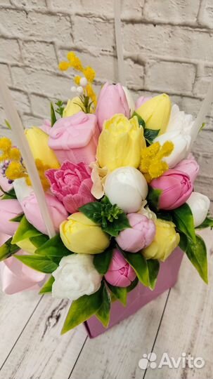 Весенний букет из мыла в наличии