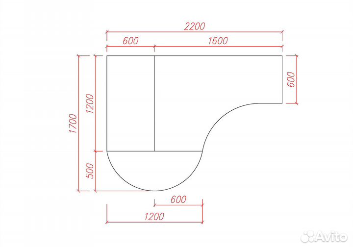 Стол офисный двойной с клиентским местом