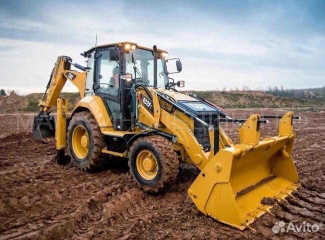 Аренда экскаватора погрузчика услуги трактора