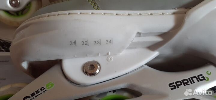 Раздвижные роликовые коньки 31-34 размер spring