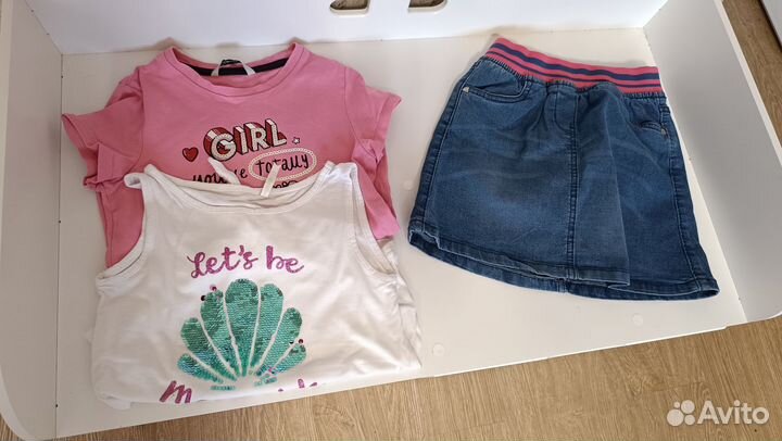 Пакет вещей для девочки 122-128 6-8 лет