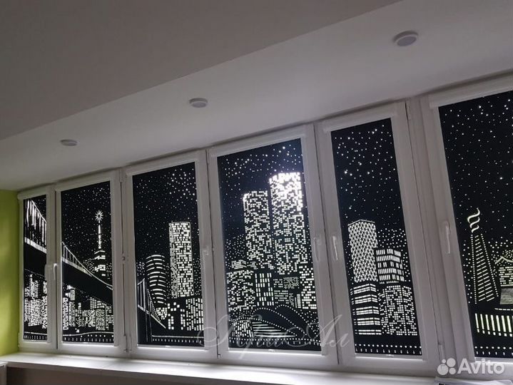 Рулонная штора город