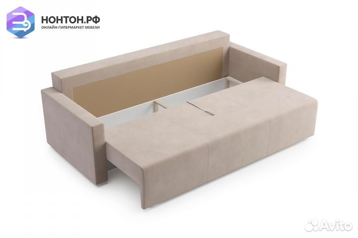 Диван еврокнижка Виена бежевый