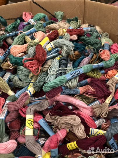 Мулине разные цвета остатки