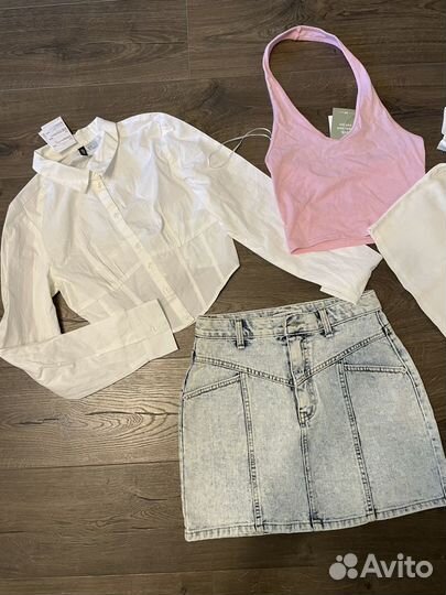 Юбка,топ Bershka,Divided(XS,S), Lublu(S)