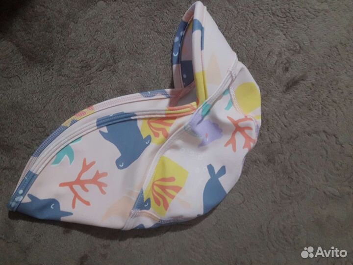 Пляжная шапочка панама 6 - 9 мес