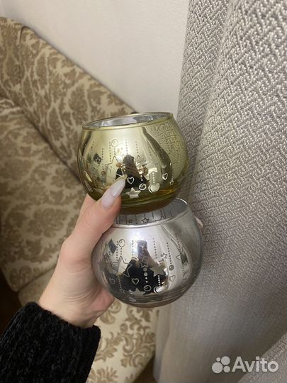 Подсвечник новогодний и ангел подарок