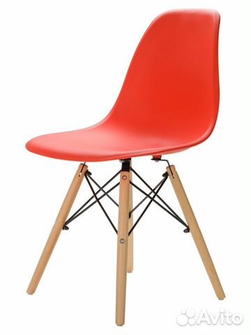 Стул в стиле eames DSW,красный