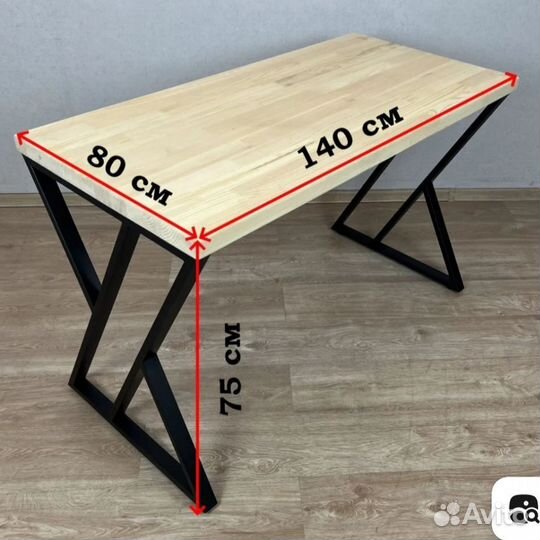 Столик в стиле лофт