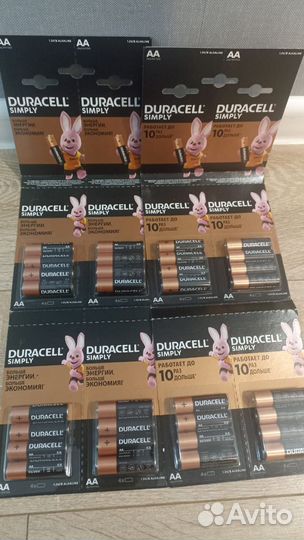 Батарейки duracell AA пальчиковые, AAA мизинчиковы