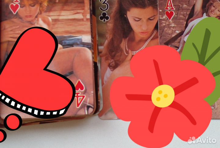 Игральные карты СССР девушки ню 18+