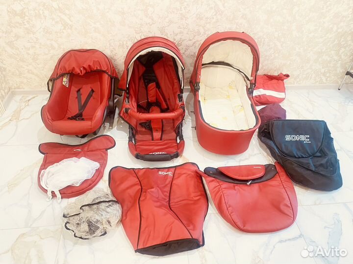 Коляска verdi sonic plus 3 в 1 экокожа