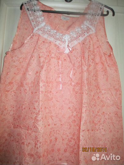 Новые батистовые пижамы с шитьем 42-52 размера