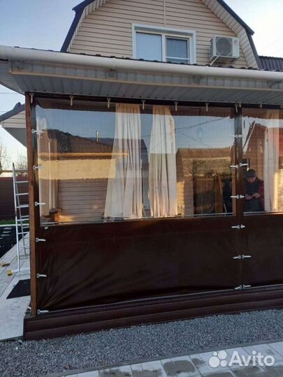 Мягкие,гибкие окна для террасы, бани