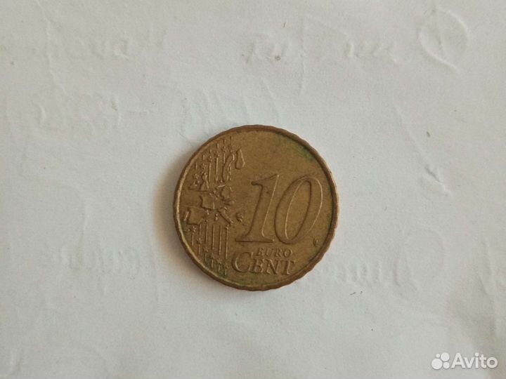 Монета 10 центов