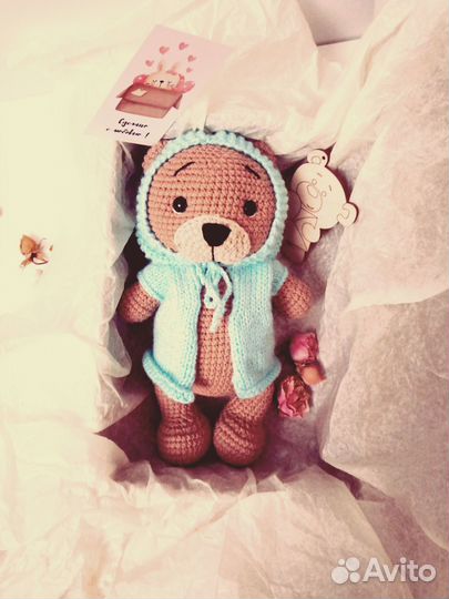 Зайка вязаная амигуруми ручной работы