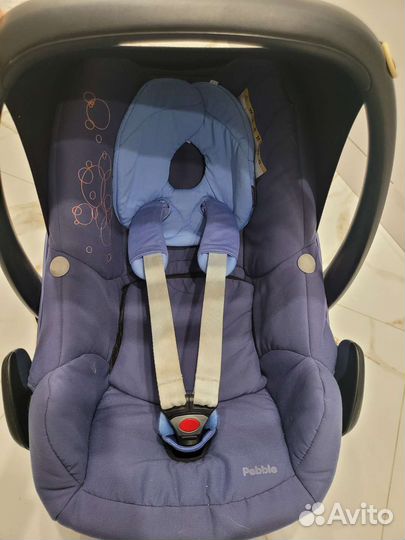 Автолюлька maxi cosi pebble с адаптерами