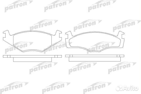Patron PBP419 Колодки тормозные дисковые передн SE