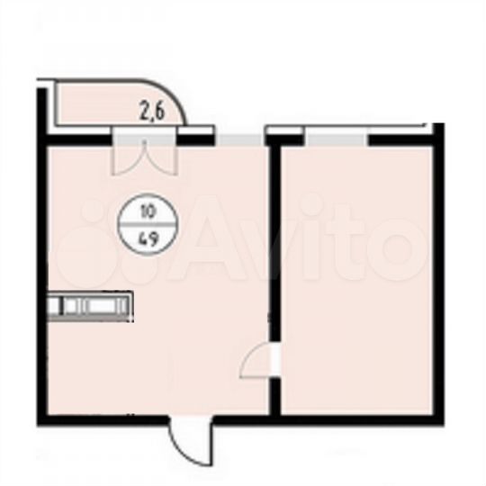 2-к. квартира, 49 м², 11/18 эт.
