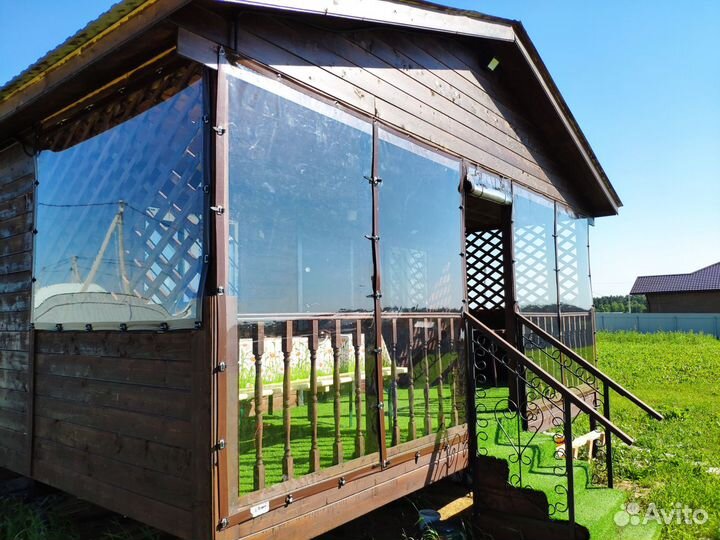 Мягкие окна безрамное остекление террас под ключ