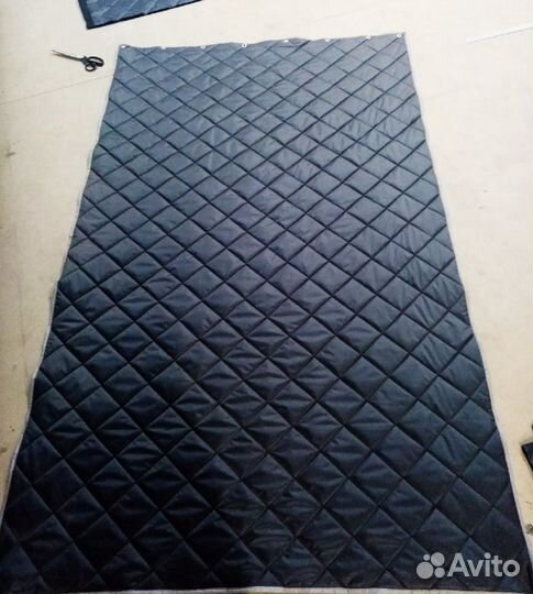 Тёплая штора на дверь 1,4х2,4м в дом, гараж и пр