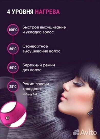 Супер фен для волос, комплект Super Hair Dryer