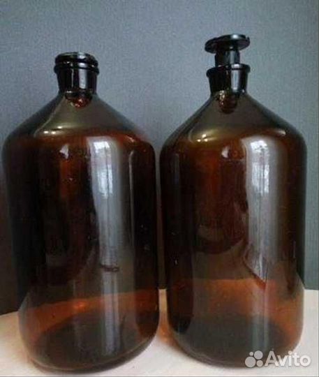 Бутылка коричневого стекла, СССР, 5 литров