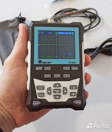 Портативный цифровой осциллограф dso120m рус.док