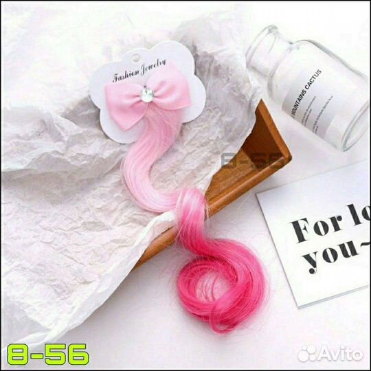 Канекалон на заколках