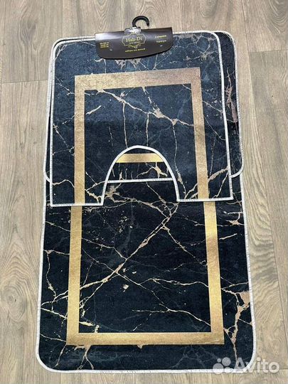 Набор ковриков для ванной и туалета 3 предмета