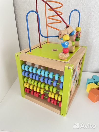 Развивающая игрушка Деревянный умный кубик