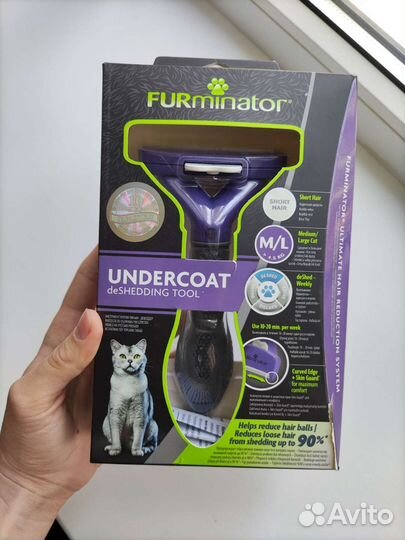 Фурминатор для короткошерстных кошек M/L